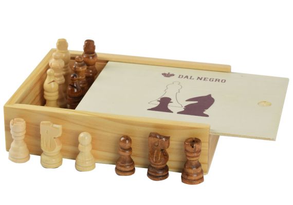 Τάβλι-Σκάκι ταξιδίου δίχρωμο οξιά 38Χ38cm με ξύλινα πιόνια 6,5cm SuperGifts 50130202847