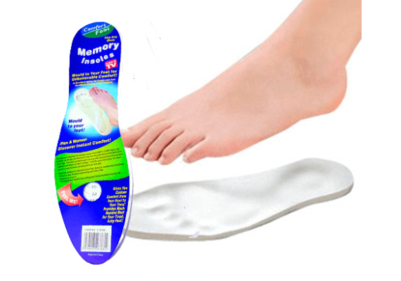 Σετ 2 Ζευγάρια Πάτοι Παπουτσιών με Memory Foam - Memory Insoles