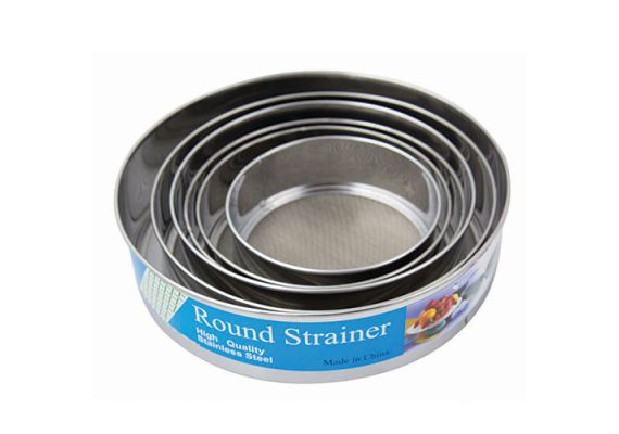 ​Κόσκινο σουρωτήρι INOX σετ 6 τεμαχίων Round Strainer Jia 3450