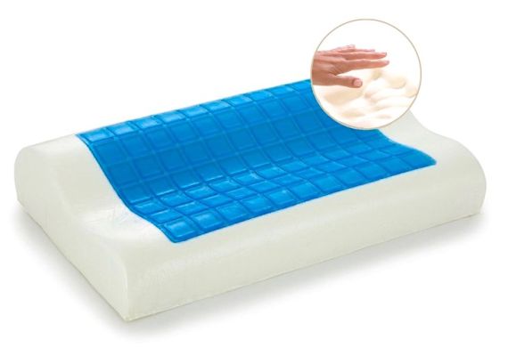 Μαξιλάρι Ύπνου AMVE MEMORY FOAM - COOL GEL40 Ανατομικό 55x41x12,5-10,5cm