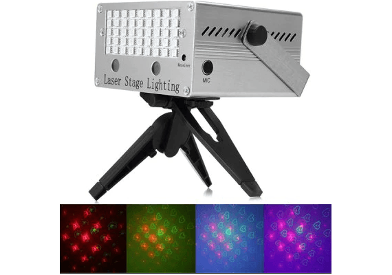 Τηλεχειριζόμενο Φωτορυθμικό Laser-Mini Laser Stage Lighting MP3 Holographic Anime Projector YX - 022M