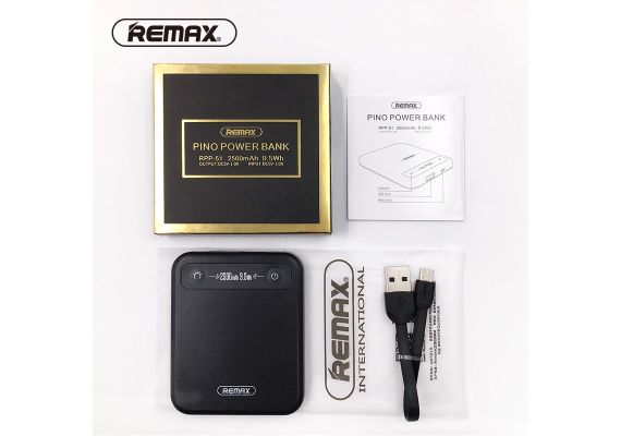 PINO POWER BANK 2500mAh 9.5Wh REMAX RPP-51 με Θύρα DC5V-1A