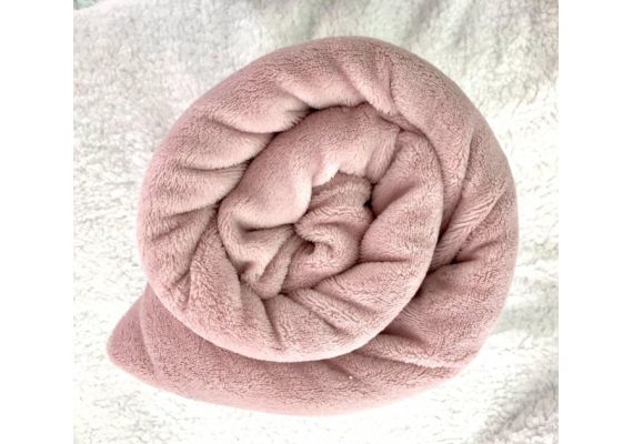 ​Κουβέρτα βελούδινη 200x230 cm από μικροΐνες  ροζ AI ZHI HENG