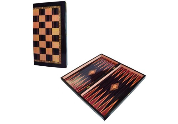​Τάβλι - Σκάκι Tύπου Καρυδιάς 30x30cm RUA-MAT
