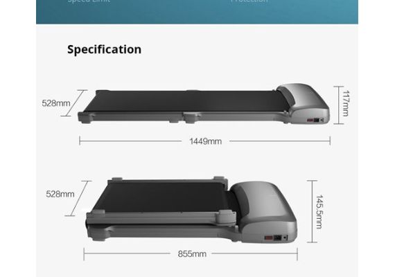 Xiaomi WalkingPad™ – Αθόρυβος – Αυτόματη Προσαρμογή Ταχύτητας- Σύνδεση με κινητό και εφαρμογή – Διπλώνει στην μέση 100% – Κατασκευή απο αλουμίνιο