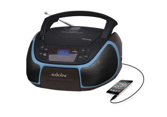 Φορητό ράδιο CD PLAYER MP3 με θύρα USB για αναπαραγωγή μουσικής και φόρτιση κινητού mod CD 96 Audioline