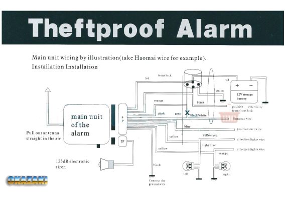 Συναγερμός Μοτοσυκλέτας Alarm System Okazaki