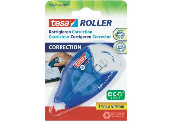 Σέτ Διορθωτικό με 3 ανταλλακτικά Roller 14m Χ 8.4mm tesa® ecoLogo® 59880-05