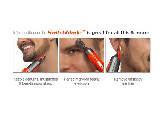 Φορητή Κουρευτική & Trimmer 2 σε 1 - MicroTouch Switch Blade Full Body Groomer