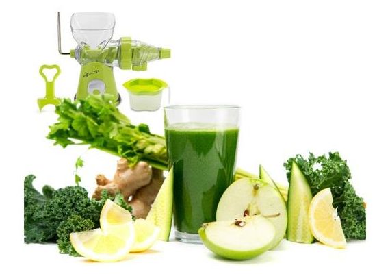 Αποχυμωτής Χειροκίνητος Πρέσσα για Φρούτα και Λαχανικά Juice Wizard Slow Juicer