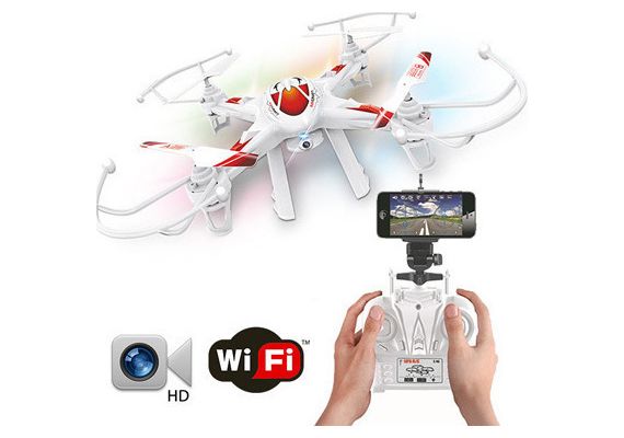 WiFi Τηλεκατευθυνόμενο Ελικόπτερο Quadcopter 6 Axis Gyro 2.4GHz με HD Camera LEADHONOR  LH-X8 WF