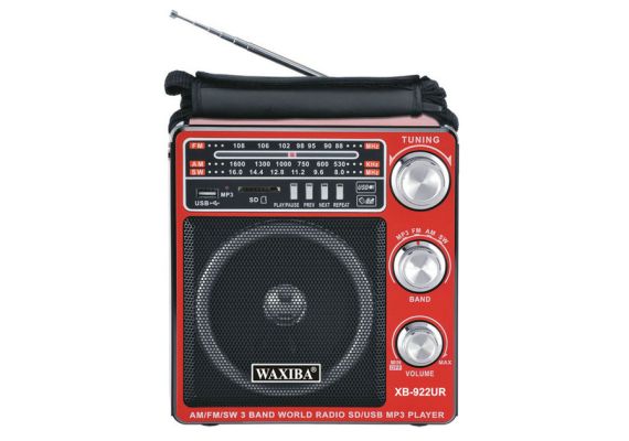 Φορητό Mp3 player/Ράδιο / Recorder με ηχείο 8W & Φακό LED 150LM WAXIBA 922UAR-T