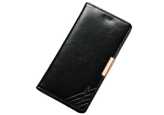 Θήκη για κινητό Samsung Galaxy Note 4 από γνήσιο δέρμα Kalaideng Royale II Black