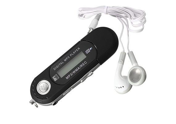 Portable Mp3 Player 4GB USB Stick Mαύρο OEM GA036