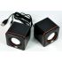 Mini Ηχείο Stereo 5W RMS Μαύρο - Πορτοκαλί με Τροφοδοσία USB 7x7x7cm Nakai Mini Digital Speaker D-02A