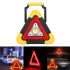 ​Φωτιζόμενο Τρίγωνο Ασφαλείας Αυτοκινήτου &  Επαναφορτιζόμενος Φακός Εργασίας Hurry bolt HB-6609