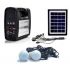 Ηλιακό Σύστημα Φωτισμού & Φόρτισης Με Panel, Μπαταρία, Φακό & 2 Λάμπες 6W KJ-018