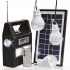 ​Ηλιακό Σύστημα Φωτισμού & Φόρτισης Με Panel, Μπαταρία, Φακό & 3 Λάμπες LED GD-8216