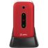 Olympia MIRA GR Κόκκινο (Ελληνικό Μενού) Κινητό τηλέφωνο για ηλικιωμένους με κουμπί SOS, Bluetooth και κάμερα με φλας