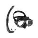 Cressi Set Perla Silicone Mask + Mexico Snorkel Black - Μάσκα & Αναπνευστήρας
