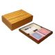 Ξύλινο κουτί με δύο τράπουλες Modiano 86.04.266