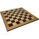 ​Σκάκι Ξύλινο Ελιά 38Χ 38 X 1cm με Πιόνια Ξύλινα με Βαρίδιο Μπέζ/Μαύρα 76mm σε πουγκί
