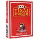 Τράπουλα 100% πλαστικό PVC Modiano Κόκκινη Texas Poker 2 Jumbo