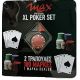 Σέτ πόκερ 2 τράπουλες 100 μάρκες & 1 μάρκα dealer MAX XL POKER SET